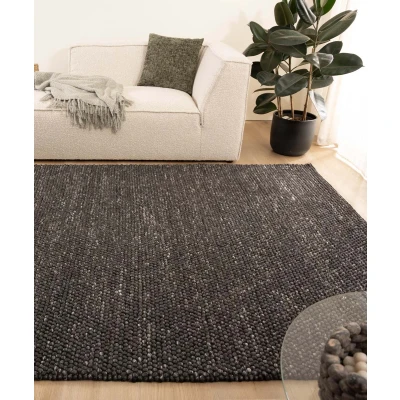 Afbeelding van Wollen Tapijt/Vloerkleed Fjell Zwart 300x400 Cm 100% Wol