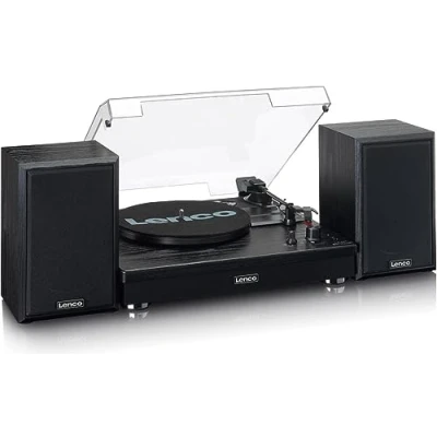 Image de Lenco Tourne disque Avec Haut parleurs Noir (ls 101bk)
