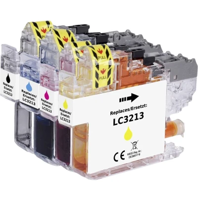 Afbeelding van Renkforce Inktcartridge vervangt Brother LC 3213BK, 3213C, 3213M, 3213Y Compatibel Combipack Zwart, Cyaan, Magenta, Geel RF 5679866