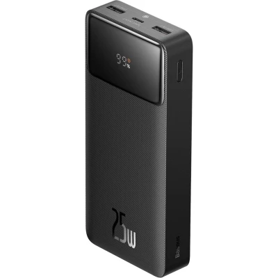 Afbeelding van Baseus Bipow 20.000 mAh Powerbank Zwart met PD Fast Charge &amp; Digitale Display 20W USB C A Geschikt voor Samsung, iPhone en smartphones