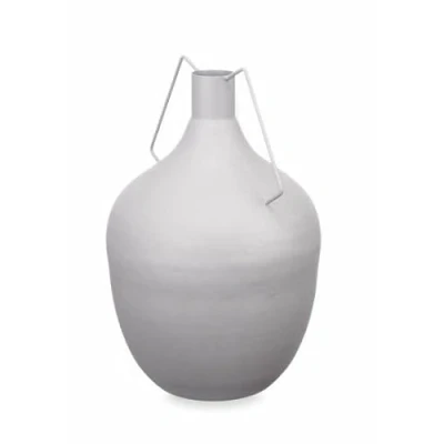 Afbeelding van Vaas Karaf Grijs Staal 24 x 40 cm (4 Stuks)
