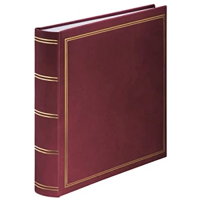 Image de Hama Jumbo album photo London 30 x cm (livre avec 80 pages blanches, pour 320 photos à personnaliser et coller) Bordeaux