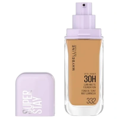Afbeelding van Maybelline New York Langdurige foundation, voor alle huidtypes, glanzende matte afwerking, middelhoge dekking, tot 30 uur waterdicht, met aminozuren, Superstay Lumi Matte,