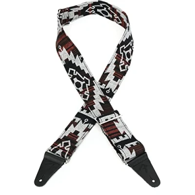 Afbeelding van Fender Zion Strap 2&quot; Black Aztec Gitaarband