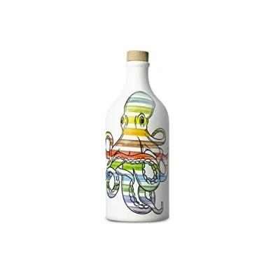 Afbeelding van Olijfolie extra vierge keramische pot octopus coratina Muraglia 500 ml