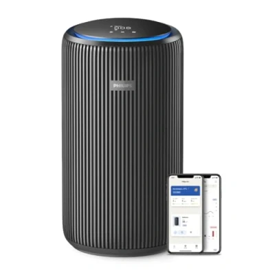 Image de Purificateur d&#039;air Philips série 4200, HEPA NanoProtect + double filtre à charbon actif, CADR 600m3/h pour 156m², ultra silencieux, intelligent et économe en énergie (AC4221/11)
