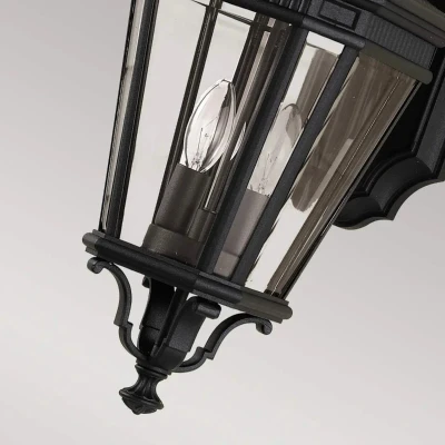 Afbeelding van Buitenwandlamp Cotswold Lane zwart hoogte 52,1cm