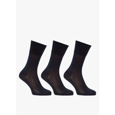 Afbeelding van Falke Tiago 3PACK Business &amp; Casual Sokken, Heren, Maat: 39 40, Dark navy