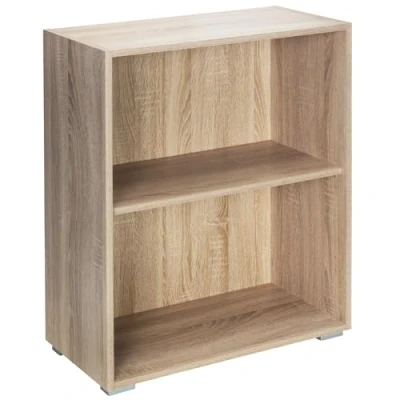 Afbeelding van Casaria Boekenkast Vela 2 Vakken Verstelbaar 77x60x28 cm Eik