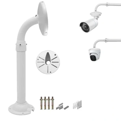 Afbeelding van WiTi 15,2 cm uittrekbare J montagebeugel voor IP videobewakingscamera&#039;s, 40 60 cm, verstelbare bewakingscamerasysteem, metalen poedercoating