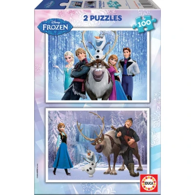 Afbeelding van Educa puzzel 2 x 100 stuks Frozen