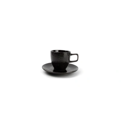 Afbeelding van Salt &amp; Pepper Kop 20cl en schotel 14,5cm Mielo Zwart