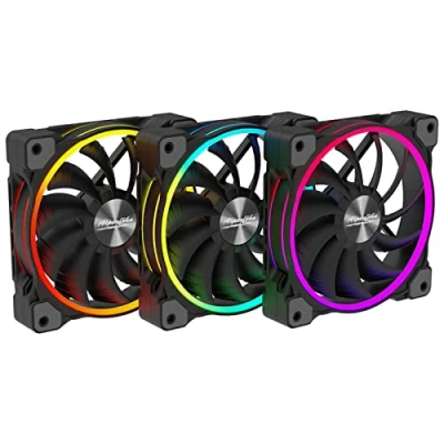 Afbeelding van Alpenföhn Wing Boost 3 ARGB PWM PC ventilator Zwart (b x h d) 140 25 mm Incl. LED verlichting