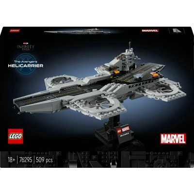 Afbeelding van LEGO® Marvel De Avengers Helicarrier vliegtuig, bouwbare cadeauset voor volwassen fans van superheldenfilms en liefhebbers verzamelmodellen 76295