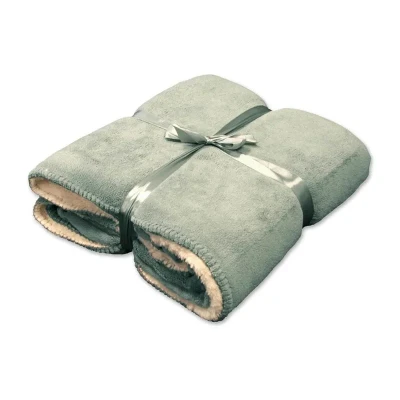 Afbeelding van Unique living Coby Fleece 130 x 160 cm Groen