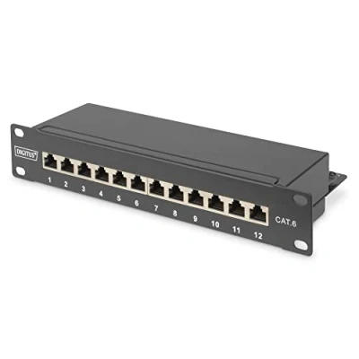 Afbeelding van Digitus DN 91612S 12 poorten Netwerkpatchpaneel 254 mm (10) CAT 6 1 HE