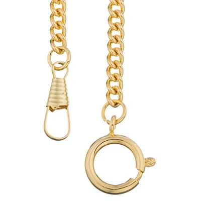 Afbeelding van Eichmüller zakhorloge ketting met karabijnhaak goudkleur 40 cm lang 5,5 mm dik Gourmette