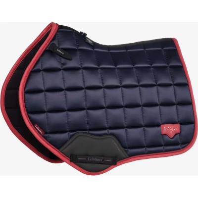 Afbeelding van LeMieux Zadeldekje Loire Classic Springen Navy/Cranberry L Agradi.be