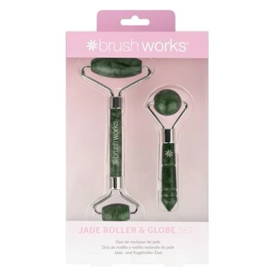 Afbeelding van Brushworks Jade Roller &amp; Globe Set