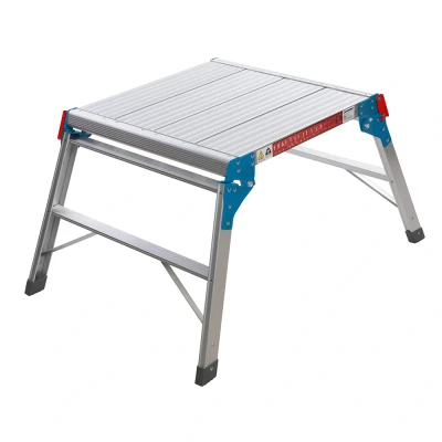 Afbeelding van Silverline Inklapbaar krukje aluminium antislip 150 kg draagvermogen 98 x 71 50 cm