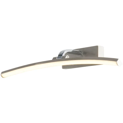 Afbeelding van LED wandlamp Santorini, breedte 50 cm, chroom, kantelbaar