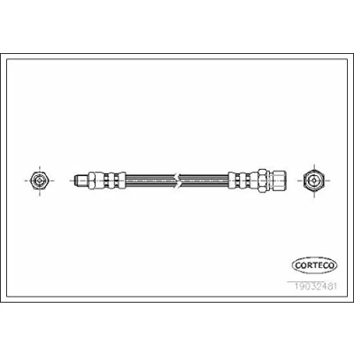 Afbeelding van CORTECO 19032481 Remslang Achteras 482 MERCEDES BENZ: G Class Off Road, Road Cabrio