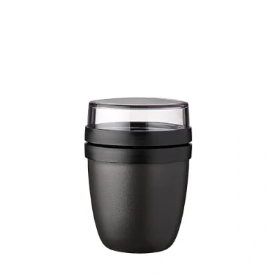 Image de Mepal pot à déjeuner mini Ellipse bol muesli pratique, yaourt, boîte convient au congélateur, micro ondes et lave vaisselle Nordic black