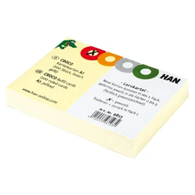 Afbeelding van HAN Systeemkaart 9813 DIN A7 liggend Geel 100 stuk(s)