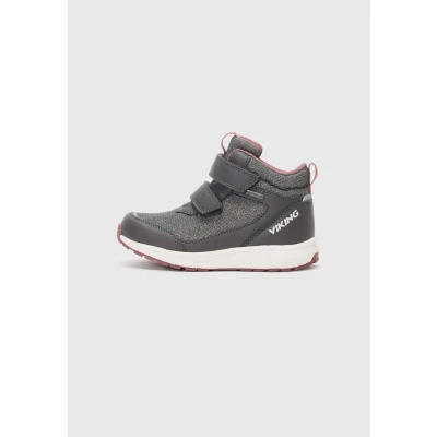Afbeelding van Viking Goretex Bouncy Veterboots voor kinderen, Maat: 25, Charcoal Schoenen