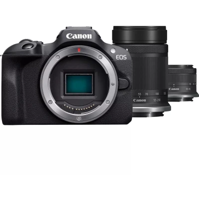 Afbeelding van Canon EOS R100 Zwart + RF S 18 45mm 55 210mm