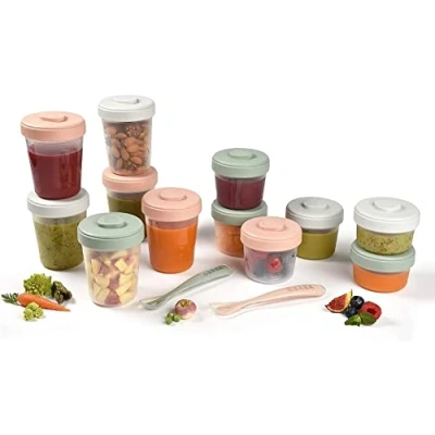 Image de Beaba pack 1er repas eucalyptus (2x90ml + 4x150ml 6x250ml 2 cuill 1ere âge)