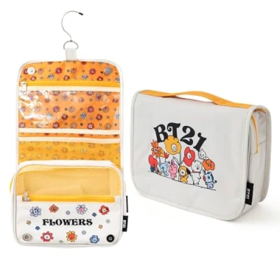 Image de Grupo Erik Trousse de Toilette Voyage BT21 Avec Crochet Suspension Vanity Voyage, à Maquillage, Femme, Homme et Enfant