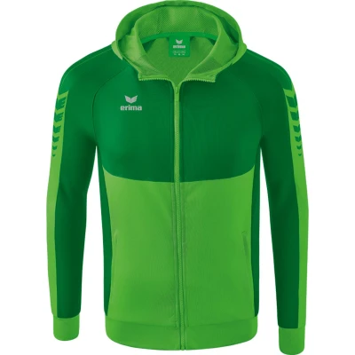 Afbeelding van Six Wings trainingsjack met capuchon green/smaragd / XXXL
