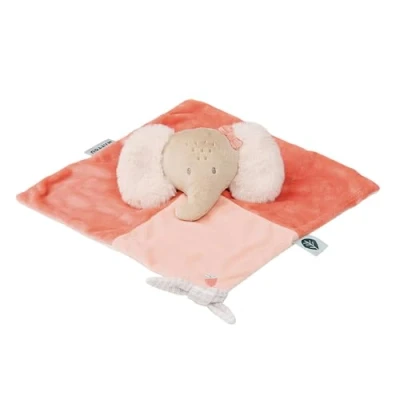 Afbeelding van Nattou FLO, ERNEST &amp; OLI Knuffeldoekje Olifant 40 cm Roze