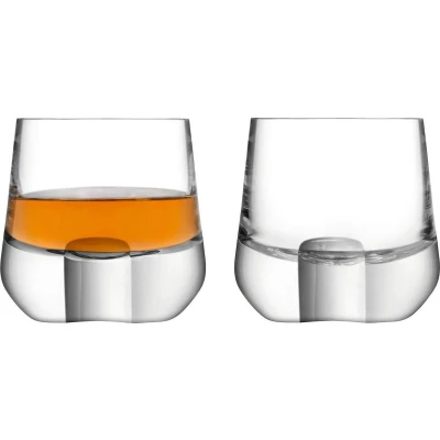 Afbeelding van L.S.A. Whiskey Cut Tumbler Glas 180 ml Set van 2 Stuks Transparent / Glass