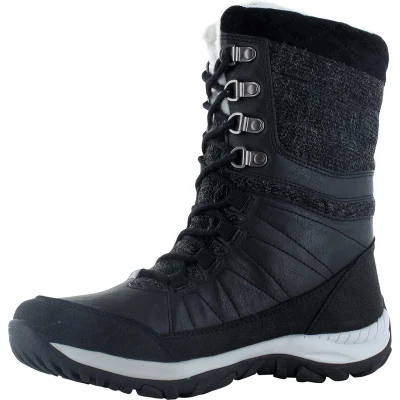 Afbeelding van HI TEC RIVA WP Snowboots, Dames, Maat: 39, Black Imitatieleer/ textiel
