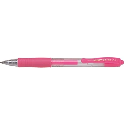 Afbeelding van Pilot G 2 Neon Roze Gel Ink Rollerball pen Medium Tip