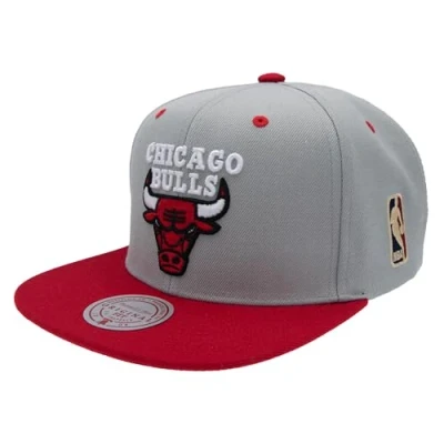 Afbeelding van Mitchell &amp; Ness Bulls Special Snapback Nostalgische NBA HWC Chicago grijs/rood, Grijs/Rood