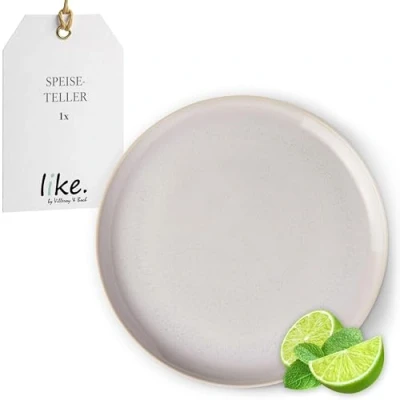 Afbeelding van Villeroy &amp; Boch Crafted Cotton Dinerbord 26 Cm Gebroken Wit