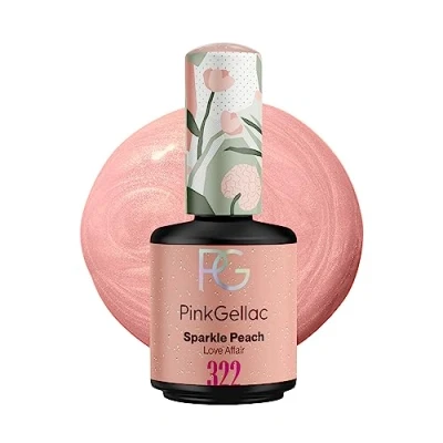 Afbeelding van Pink Gellac 322 Sparkle Peach Gel Nagellak 15 Ml