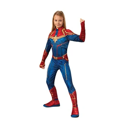 Afbeelding van Rubie&#039;s Kostuum Captain Marvel Junior Polyester Rood/blauw Mt M
