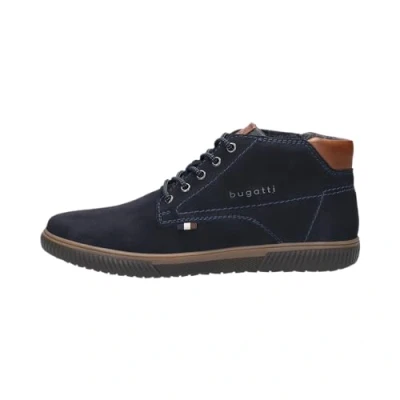 Afbeelding van bugatti Sneakers van leer met comfortabele modieuze herenlaarzen, Donkerblauw