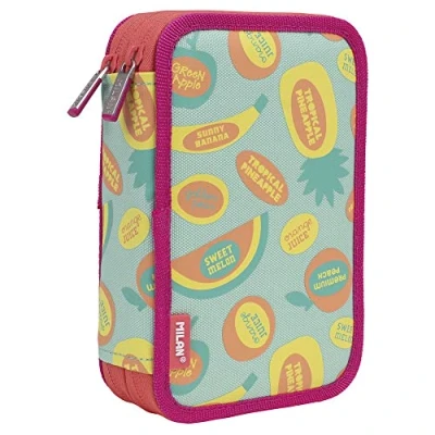 Afbeelding van Dubbele etui Milan Frutikis Groen (19,5 x 13 5 cm)