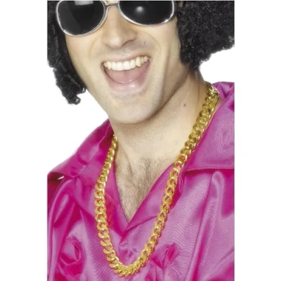 Afbeelding van Dressing Up &amp; Costumes 80s Pop Bling Neckchain