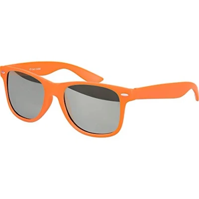 Afbeelding van Nerd zonnebril UV400 CAT 3 CE rubber retro stijl uniseks vintage bril met veerscharnier voor vrouwen mannen (verschillend)