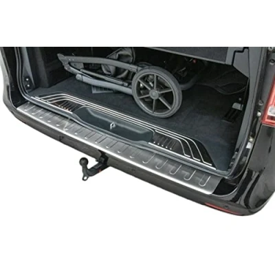 Afbeelding van Recambo Bumperbescherming van mat roestvrij staal, compatibel met Mercedes Vito W447, V klasse premium kwaliteit