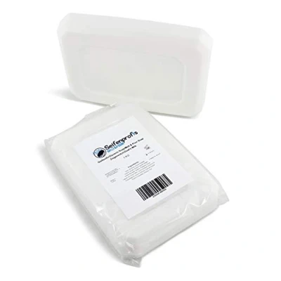Afbeelding van Seifenprofis 2 kg geitenmelk (zonder SLS) Glycerinezeep Ruwe zeep Zeepbasis voor het gieten van Wit