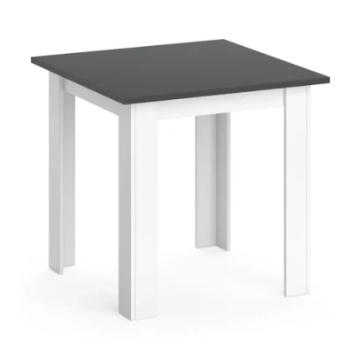 Afbeelding van Vicco Eettafel KARLOS Eetkamertafel 80cm Woonkamer Keukentafel Tafel (Wit Antraciet)