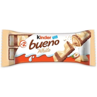Afbeelding van Kinder Bueno White Chocolate Bars 40 g (30 stuks)