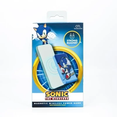 Afbeelding van Sonic the Hedgehog Let&#039;s Roll draadloze magnetische powerbank inklapbare telefoonstandaard 5000mAh USB C